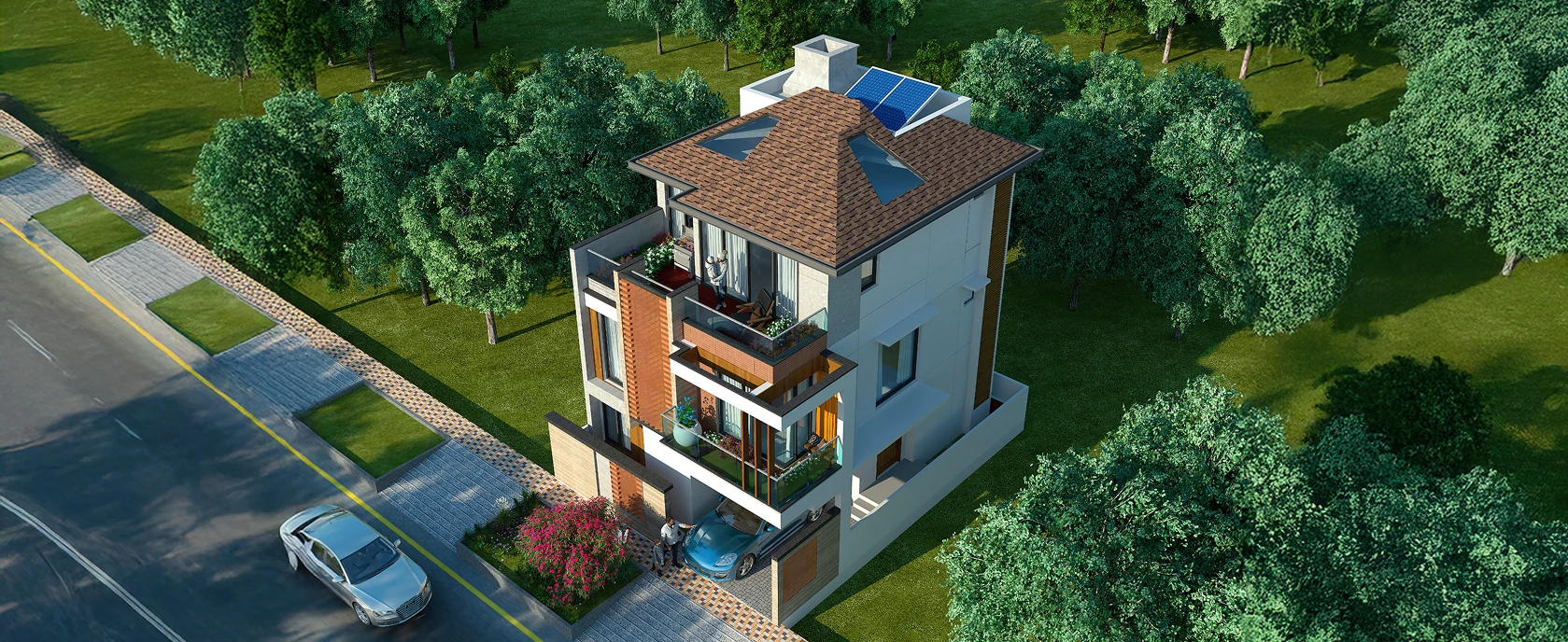 BMRDA approved gated community entrance at Valby Ira The Earth villas